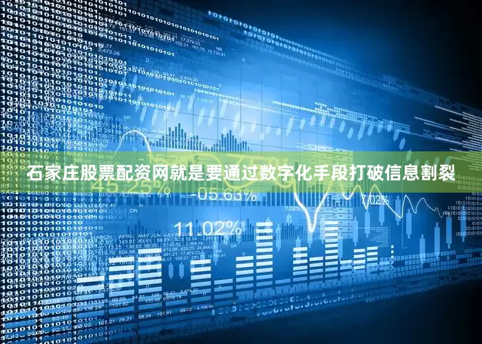 石家庄股票配资网就是要通过数字化手段打破信息割裂
