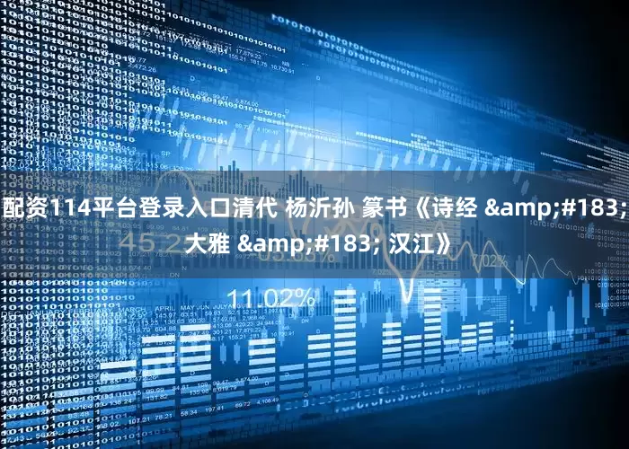配资114平台登录入口清代 杨沂孙 篆书《诗经 &#183; 大雅 &#183; 汉江》